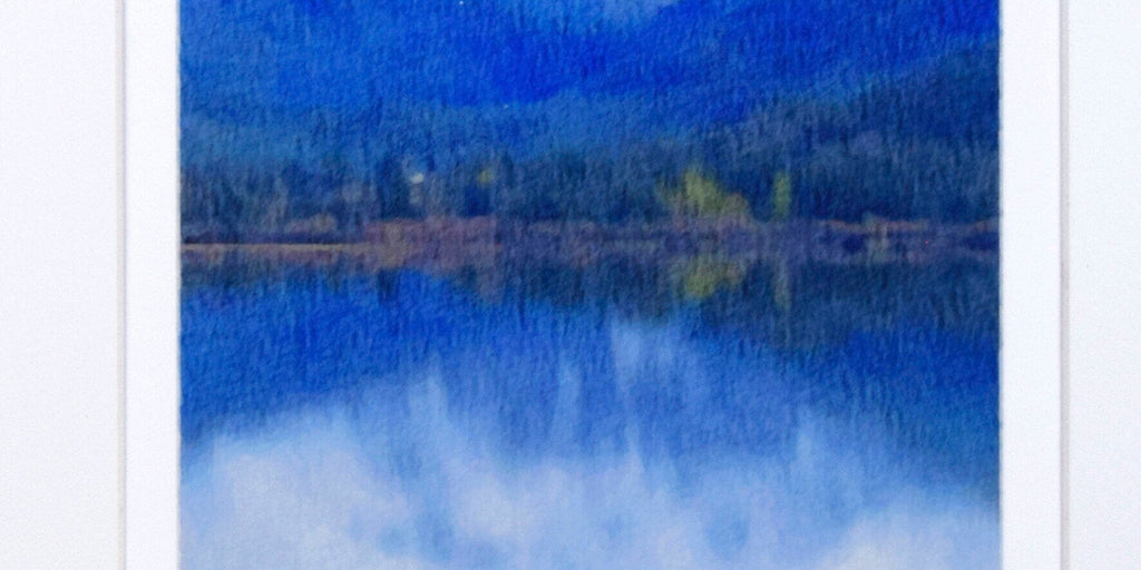 Mount Baldy Landscape Painting, Grand Lake Colorado, Archival Print on Paper