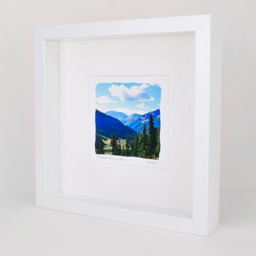 Independence Pass Watercolor Landscape Painting, Aspen Colorado, Archival  Print on Paper, 10x10 Square Wall Art