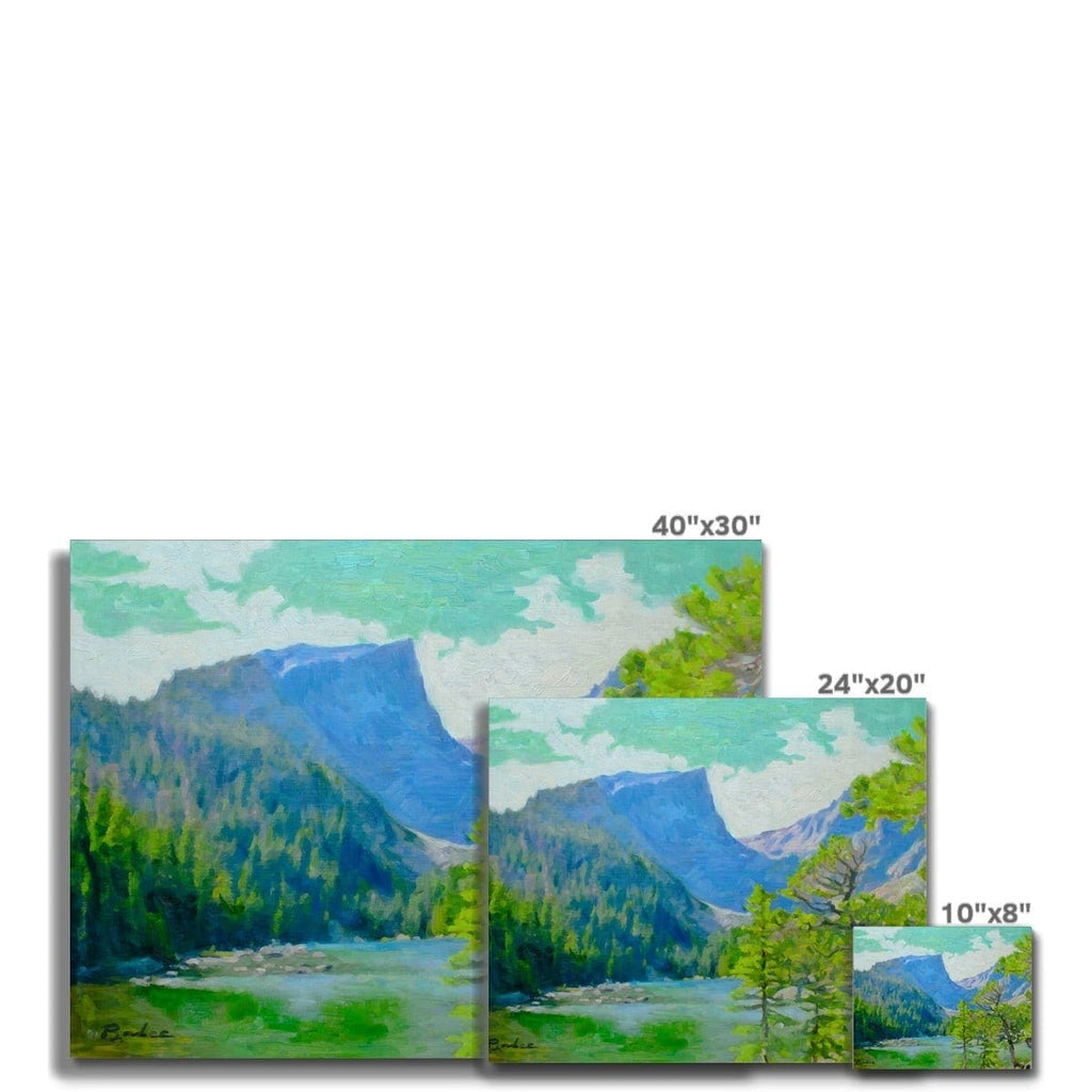 Dream Lake, Rocky Mountain National Park Landscape, Canvas Print, HORIZONTAL Wall Art